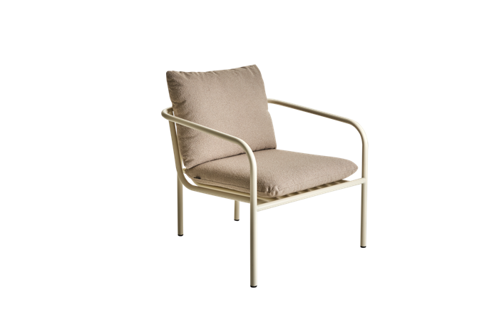 Bendt Lounge Stol Pearl White Loungemøbler Brafab Enggården Havemøbler