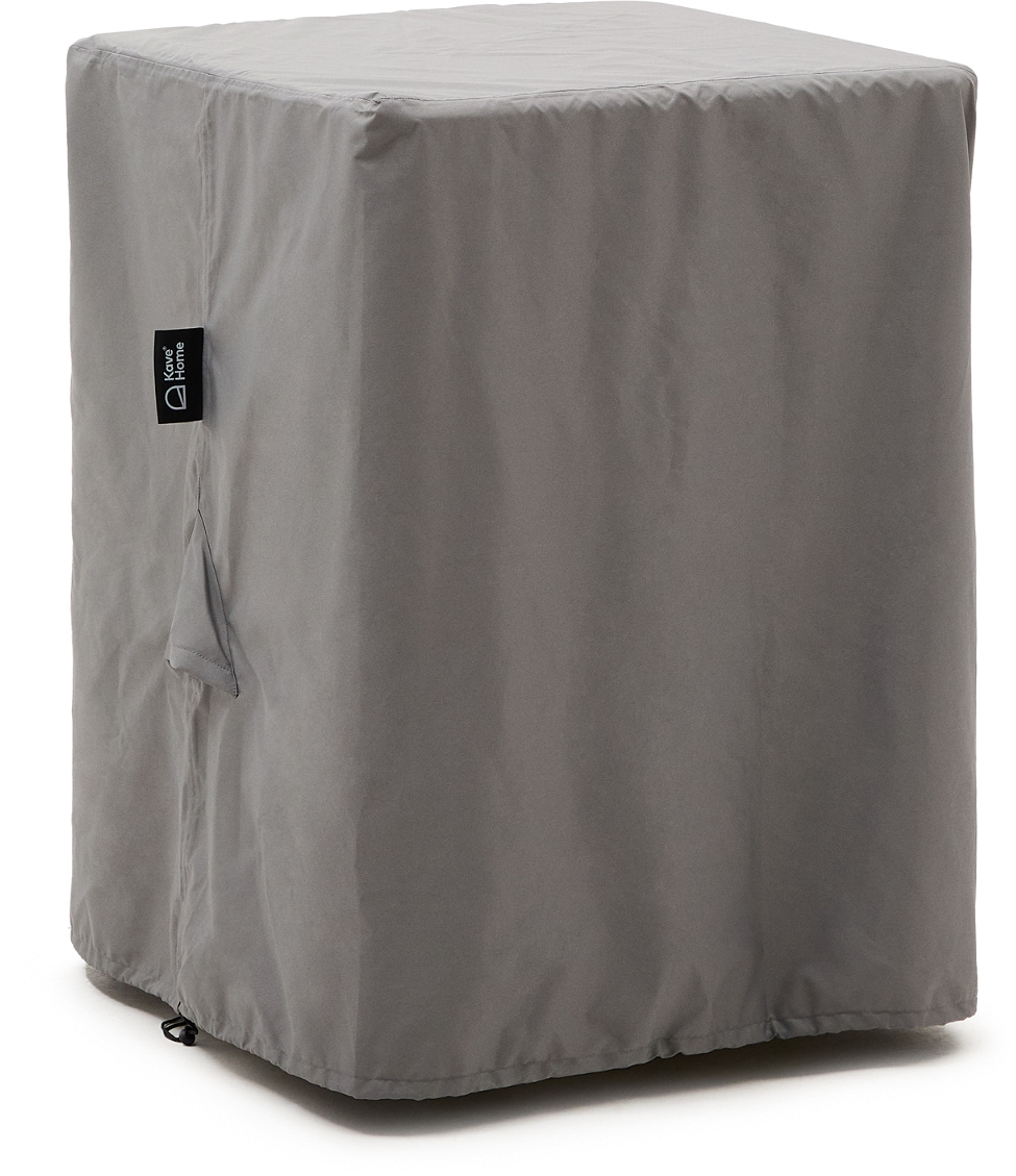 Beskyttelsesovertræk Til Udendørs Bord Kave Home Iria Grå Vandafvisende Polyester H95ã 80ã 65 Cm