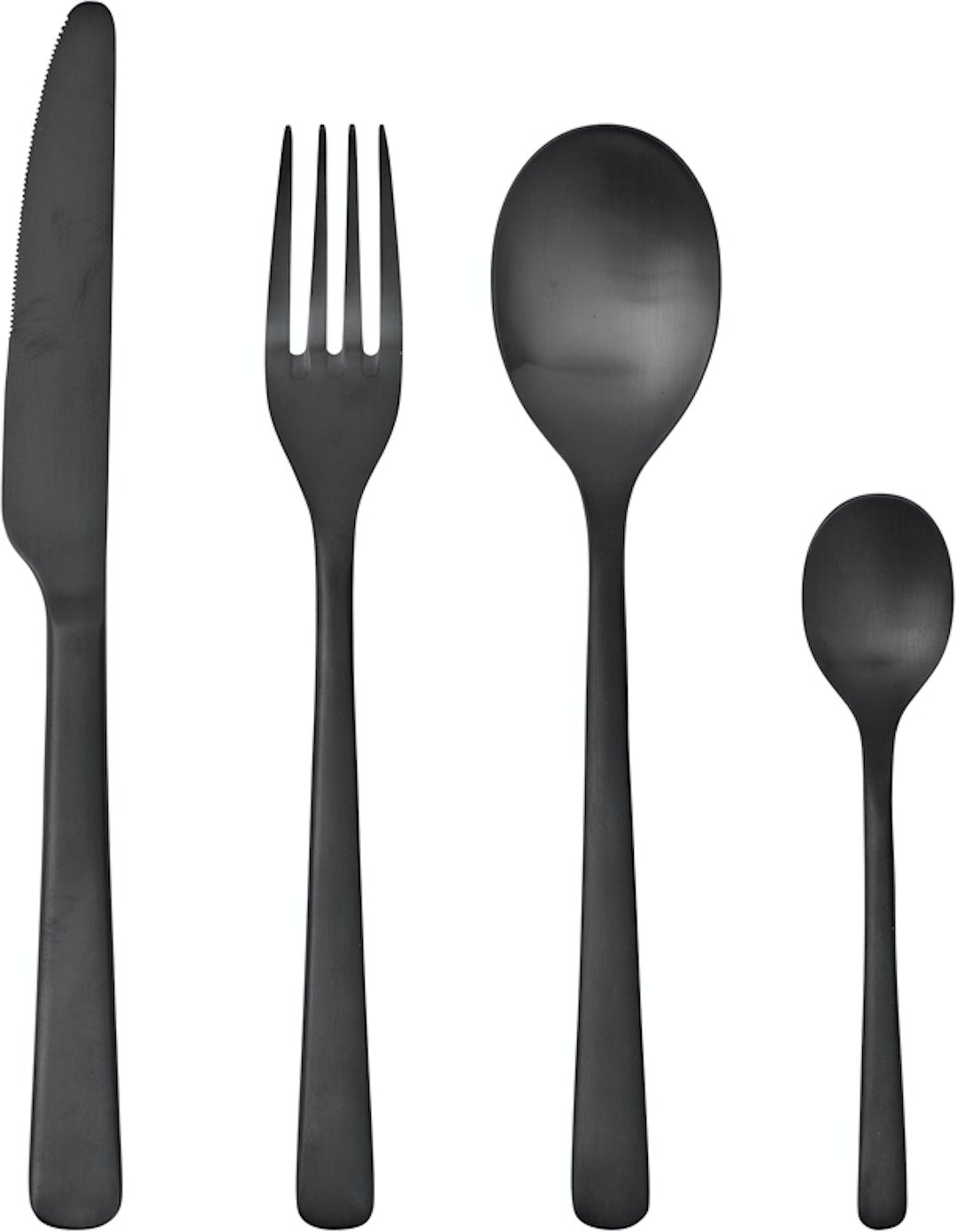 Broste Copenhagen Hune Kulsort Bestik - Elegant 26 cm Sæt