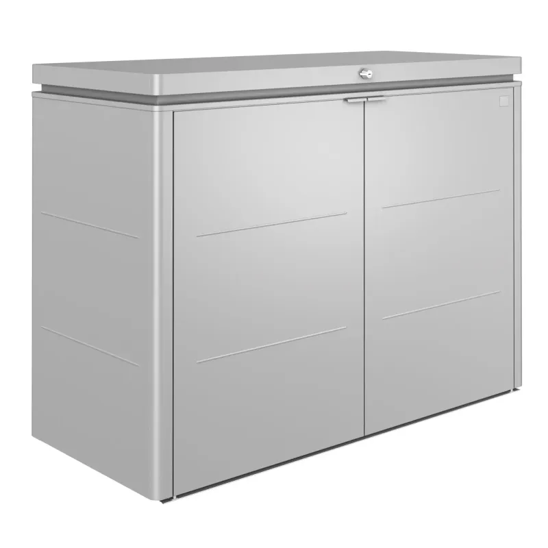 Biohort Highboard 160 i Sølv Metallic - Opbevaringsløsning