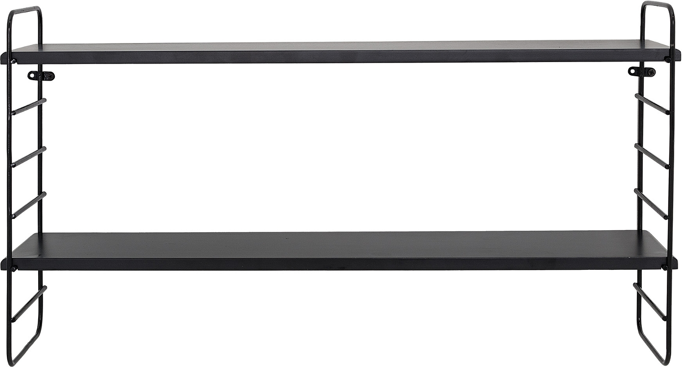 Bloomingville North Væghylde i Sort Metal – Minimalistisk Stil