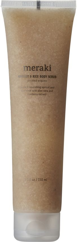 Body Scrub Meraki Apricot   Rice 150 Ml   Mild Eksfoliering Med Abrikoskerner   Tranebær