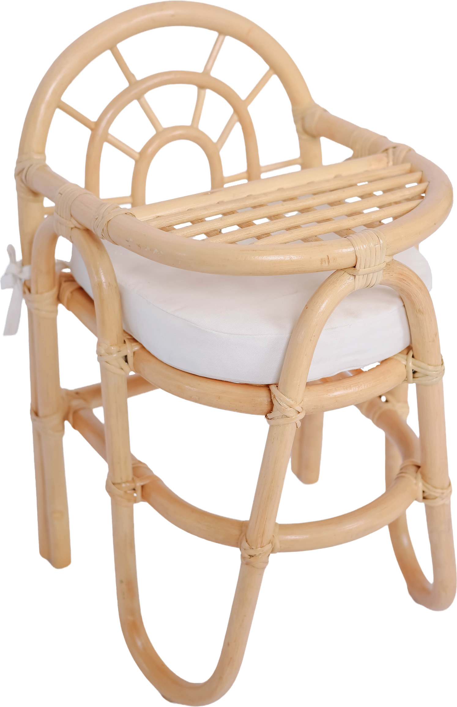 Børnestol Nordlys Furniture Tanjung Håndflettet Naturbrun Rattan Letvægts H53xb31xd33 Cm Med Aftagelig Hynde Skandinavisk Design Til Børneværelset