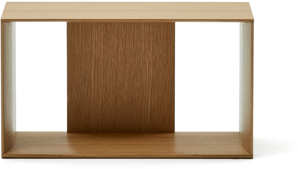 Bogreol Kave Home Litto Væghængt Hyldemodul   Mdf Med Natur Egefinér H38xb30xl67 Cm