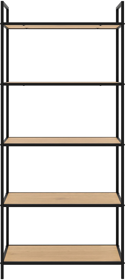 Bogreol Nordique Design Altino Natur Sort 156ã 70ã 35 Cm