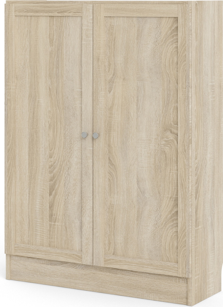 Bogreol Vesterholm Basic Vægmonteret    Låger  Natur Egestruktur  H107ã 79ã 28 Cm