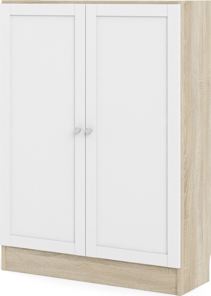 Bogreol Vesterholm Basic Vægmonteret Opbevaringsreol  Naturlåge Hvid  H107ã B79ã D28 Cm