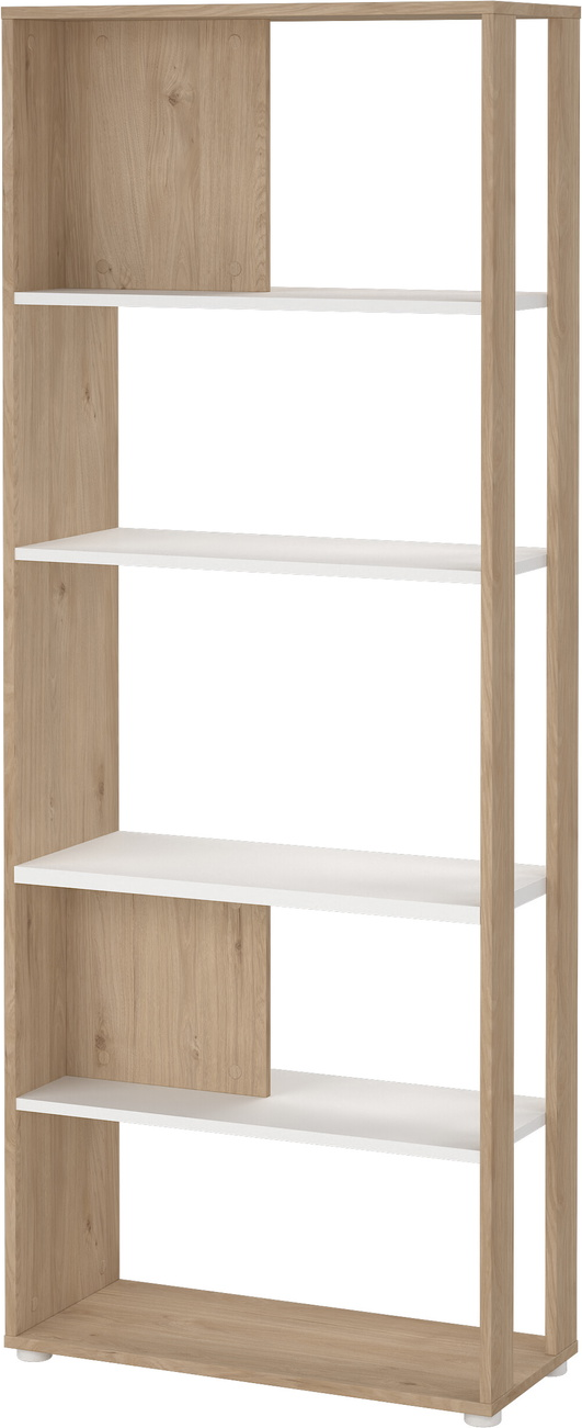 Bogreol Vesterholm Formé  Hvid Jackson Hickory  Spånplade    Hylder  H205ã B80ã D34 Cm