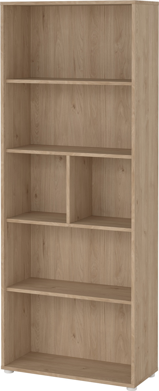 Bogreol Vesterholm Formé   Hylder H205xb80xd34 Cm Jackson Hickory Spånplade Mdf Bagpanel