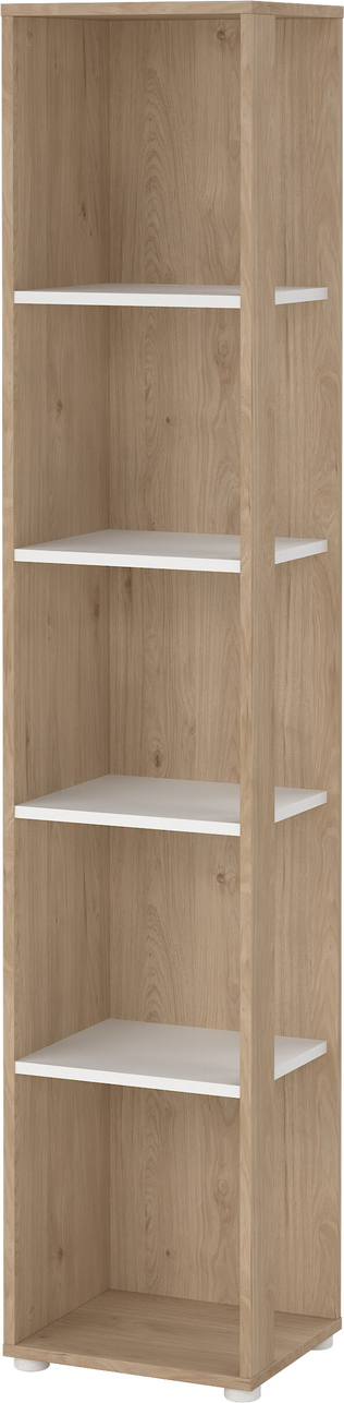 Bogreol Vesterholm Formé   Hylder Hvid Jackson Hickory Spånplade H205ã B41ã D34 Cm