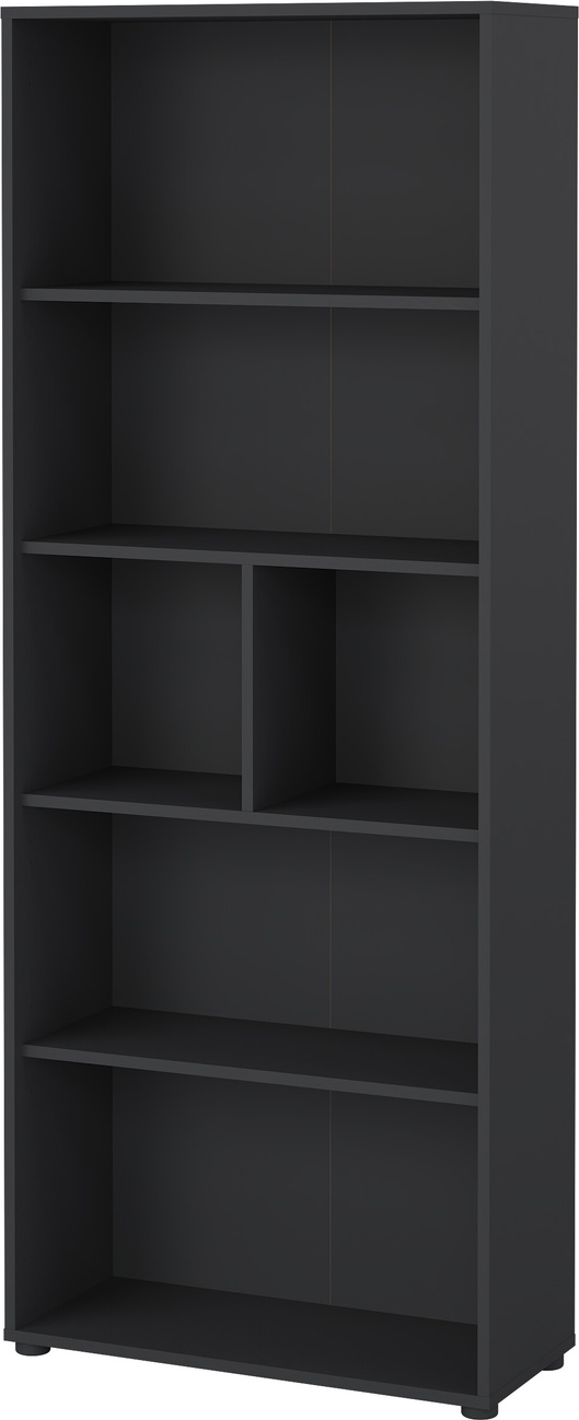 Bogreol Vesterholm Formé   Hylder  Mat Grå  Spånplade  Bagpanel Mdf  H204ã B80ã D34 Cm