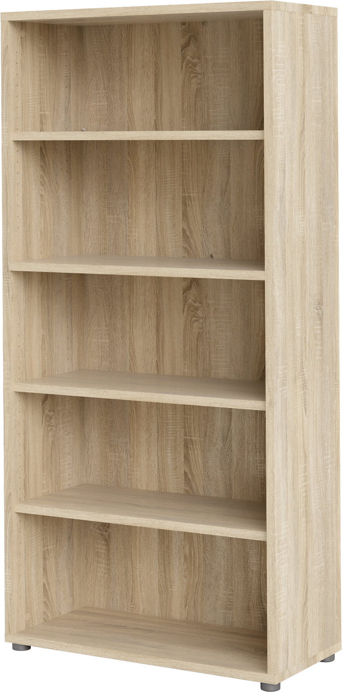 Bogreol Vesterholm Prima H186xb89 2xd40   Cm Natur  Justerbare Hylder  Anti-vælte  Danskproduceret