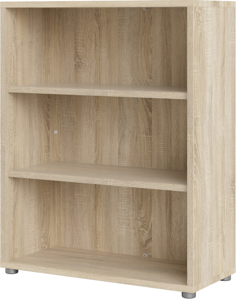 Bogreol Vesterholm Prima  Natur Egestruktur  Justerbare Hylder  Vippesikring  H113xb89xd40