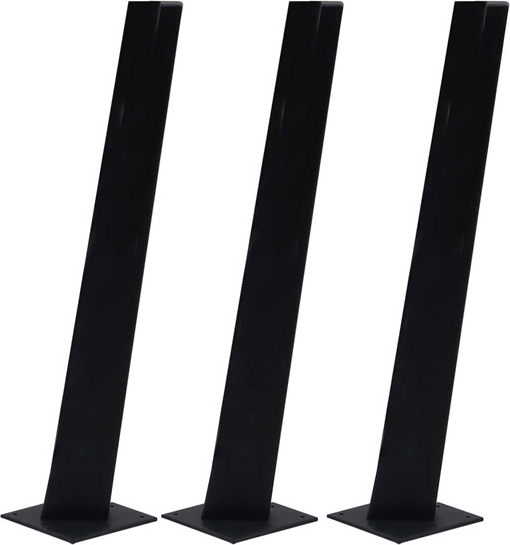 Cafébordben i Sort Stål – B3-base 70 cm til Dit Bord