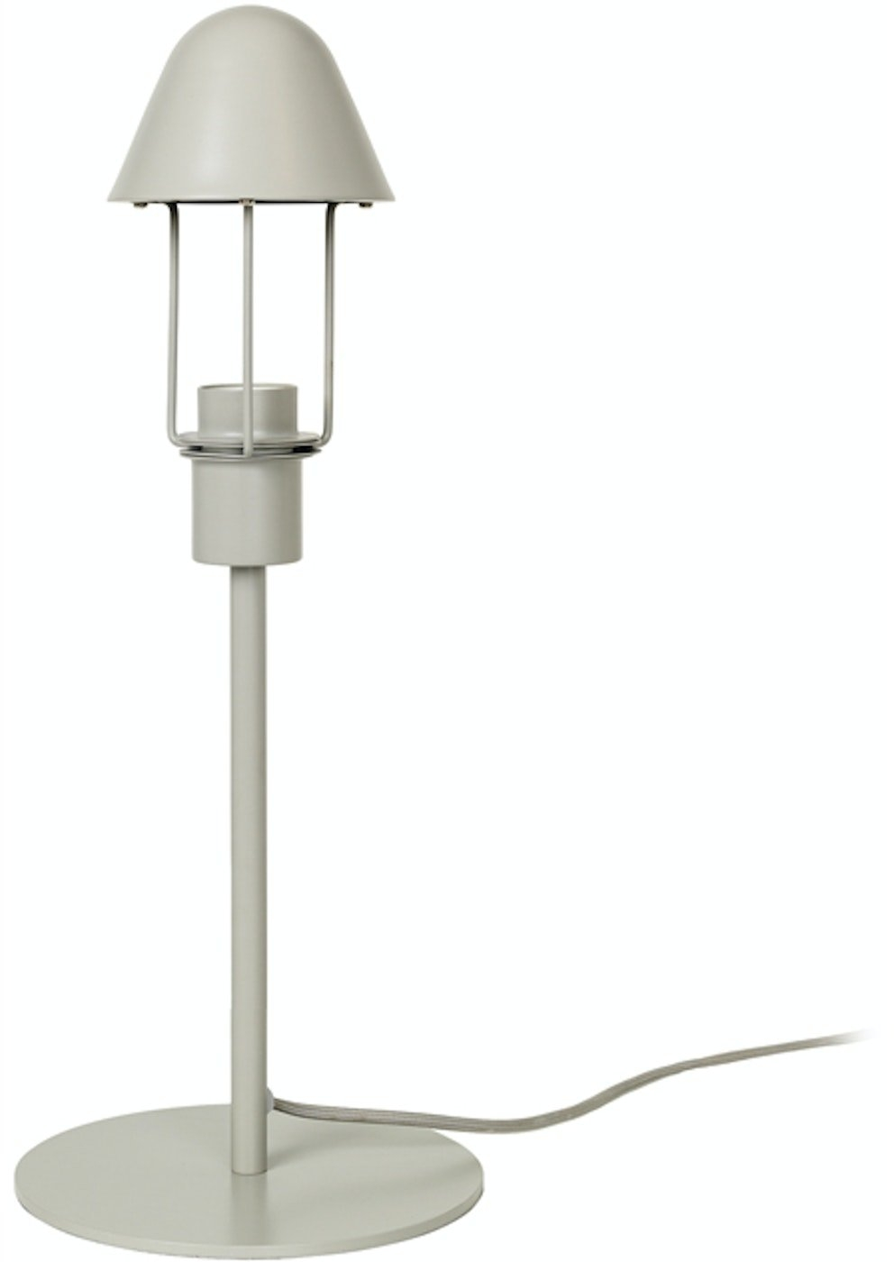 Elegant Bordlampe Gine i Grå Metal - Stilfuld Belysning