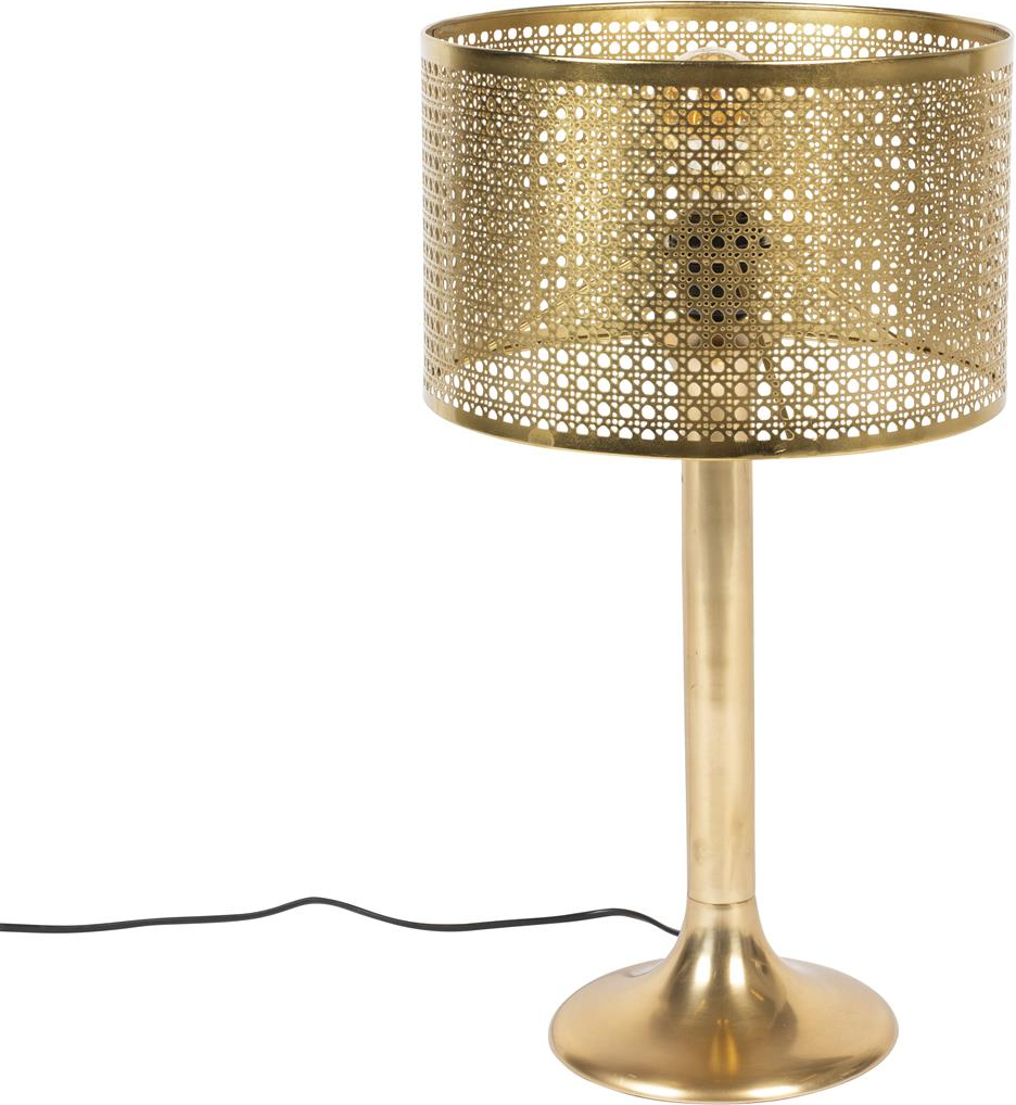 Bordlampe Dutchbone Barun Vintageinspireret Jern Mørk Sand ø28   H51 Cm