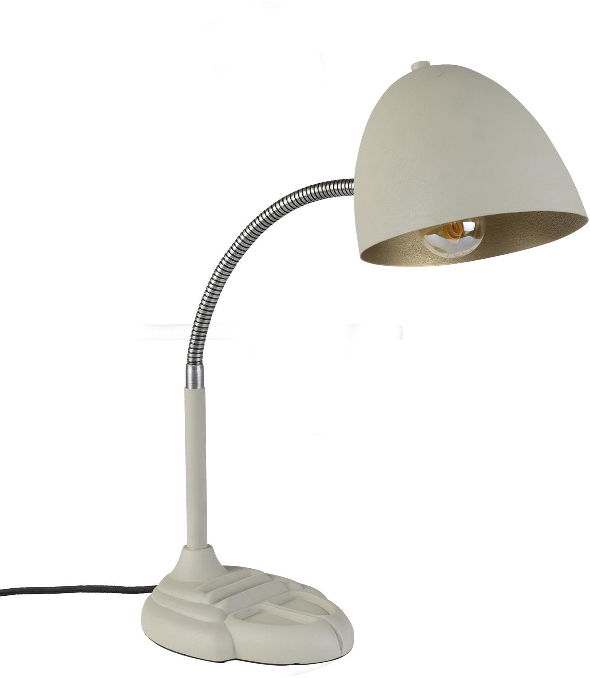 Bordlampe Dutchbone Janna   Lysgrå Jern Med Vippefunktion H51   B15   L23 Cm