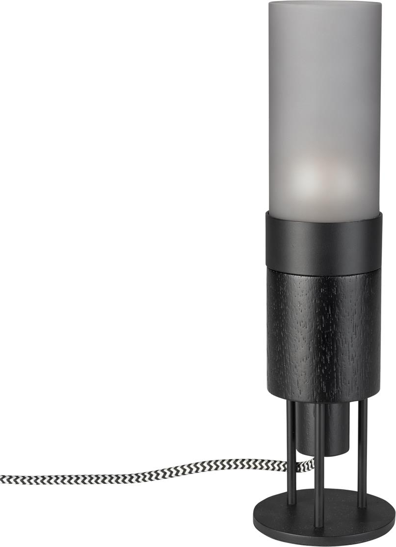 Bordlampe Momo fra Dutchbone i askegrå glas