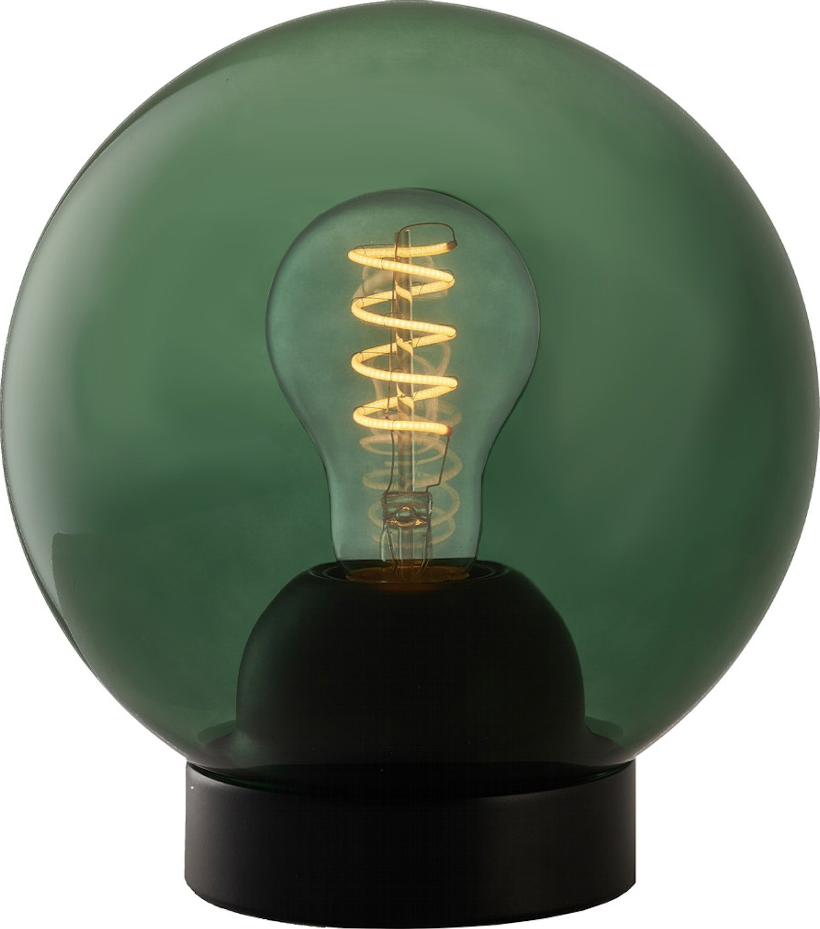 Moderne Bordlampe i Grøn Glas – Halo Design Bubbles