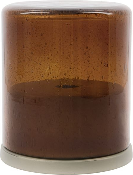 Bordlampe House Doctor Petit Amber Glas   Metal ø13   H15 Cm
