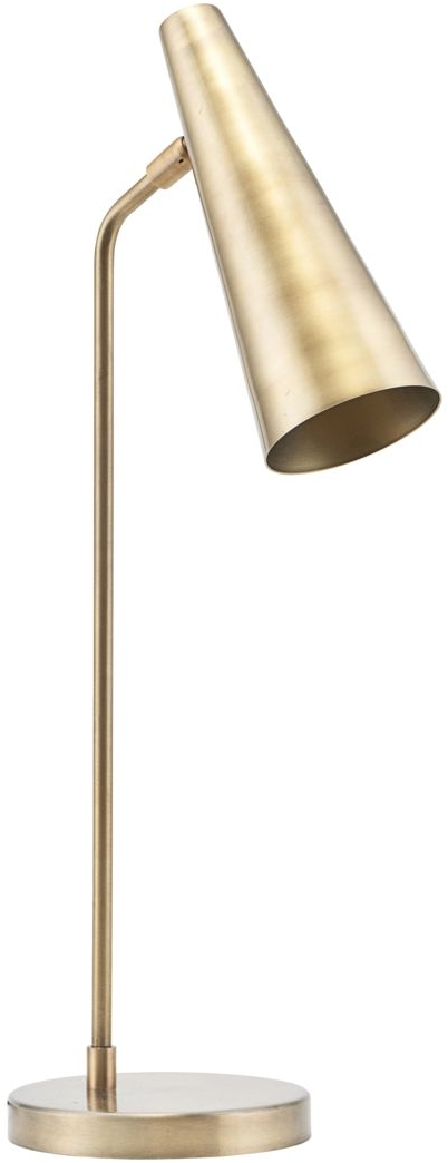 Stilfuld bordlampe i jern og messing fra House Doctor