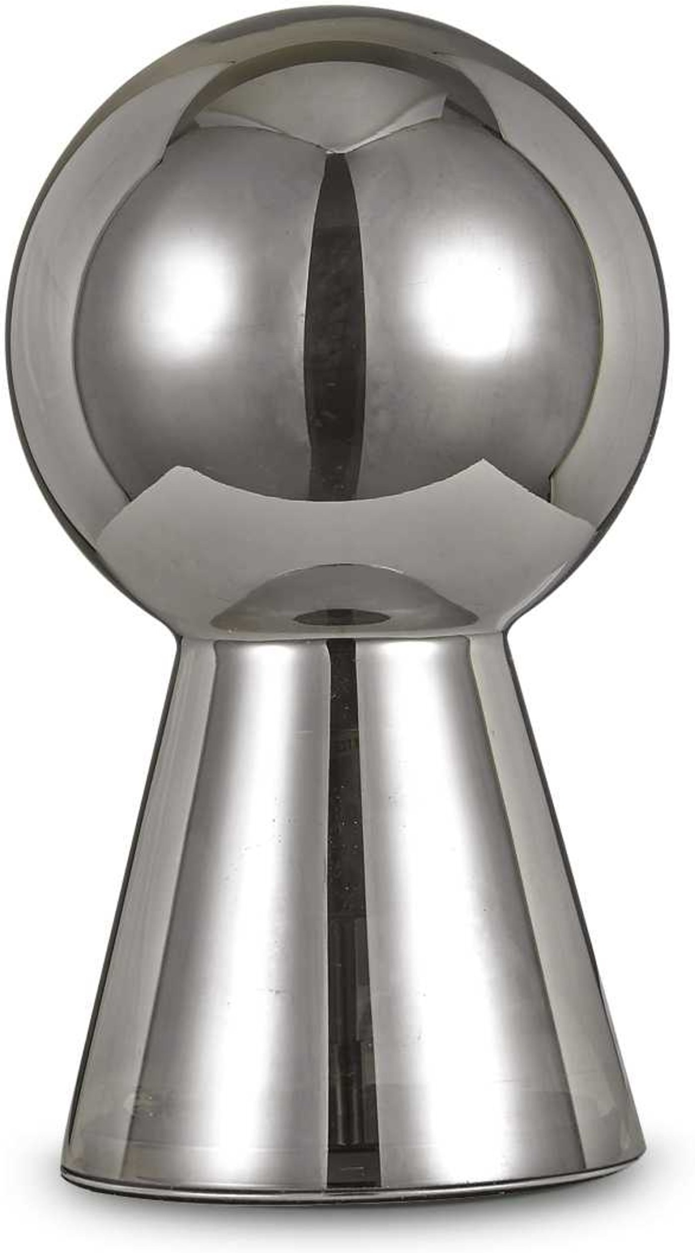 Bordlampe Ideal Lux Birillo Røgfarvet Glas ø22   H39 Cm E27 Fatning 60w Indendørs