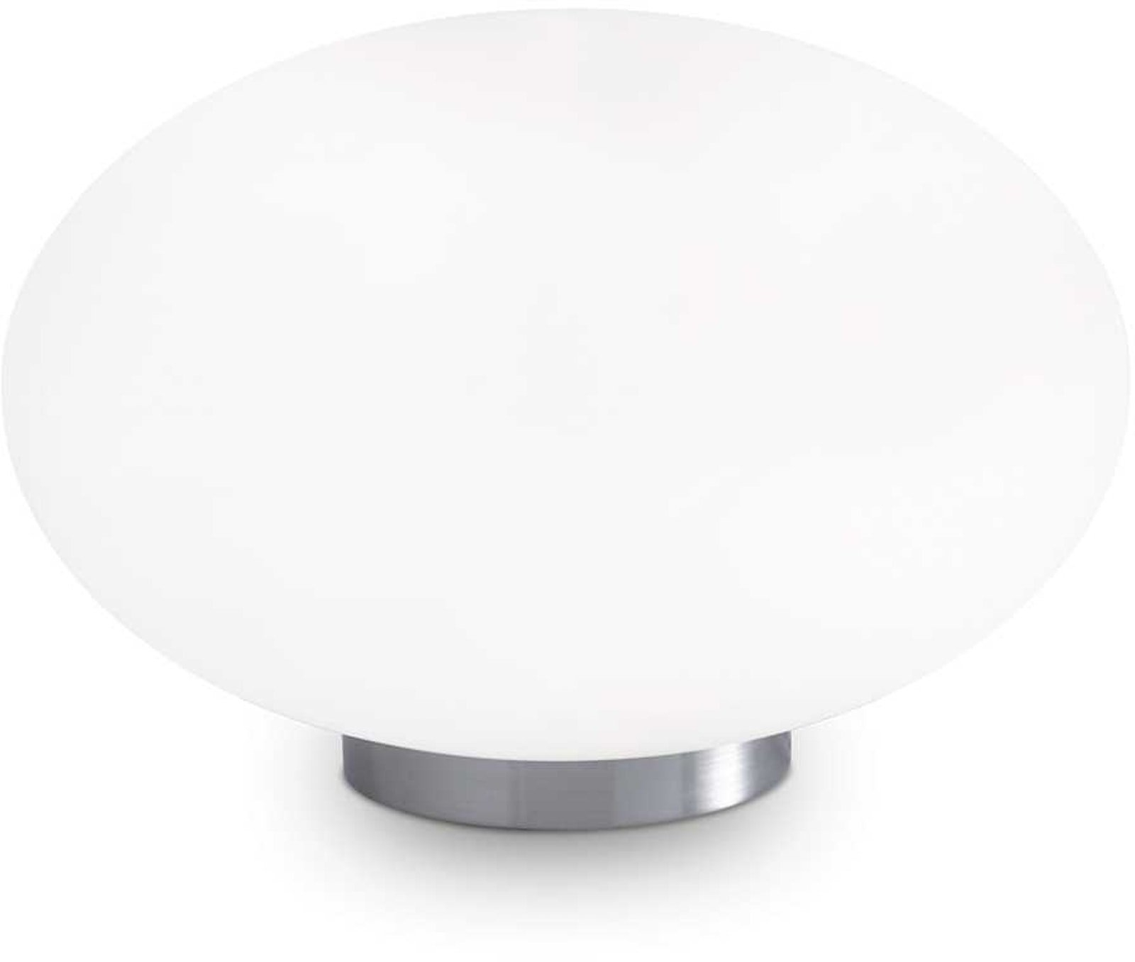 Elegant Candy Bordlampe i Hvid og Krom – Stilfuld Belysning