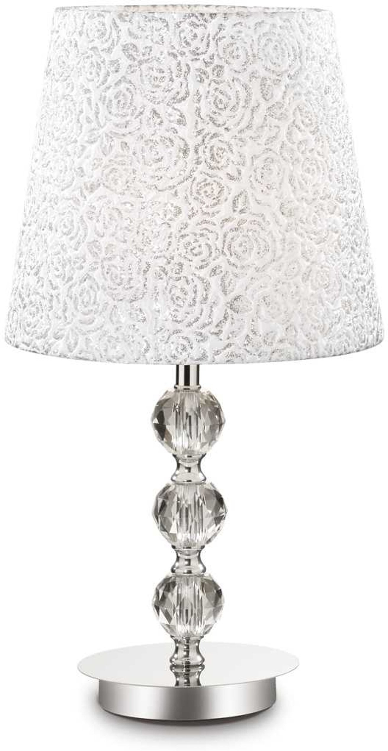 Elegant bordlampe Le Roy i krom fra Ideal Lux - Stilfuld belysning