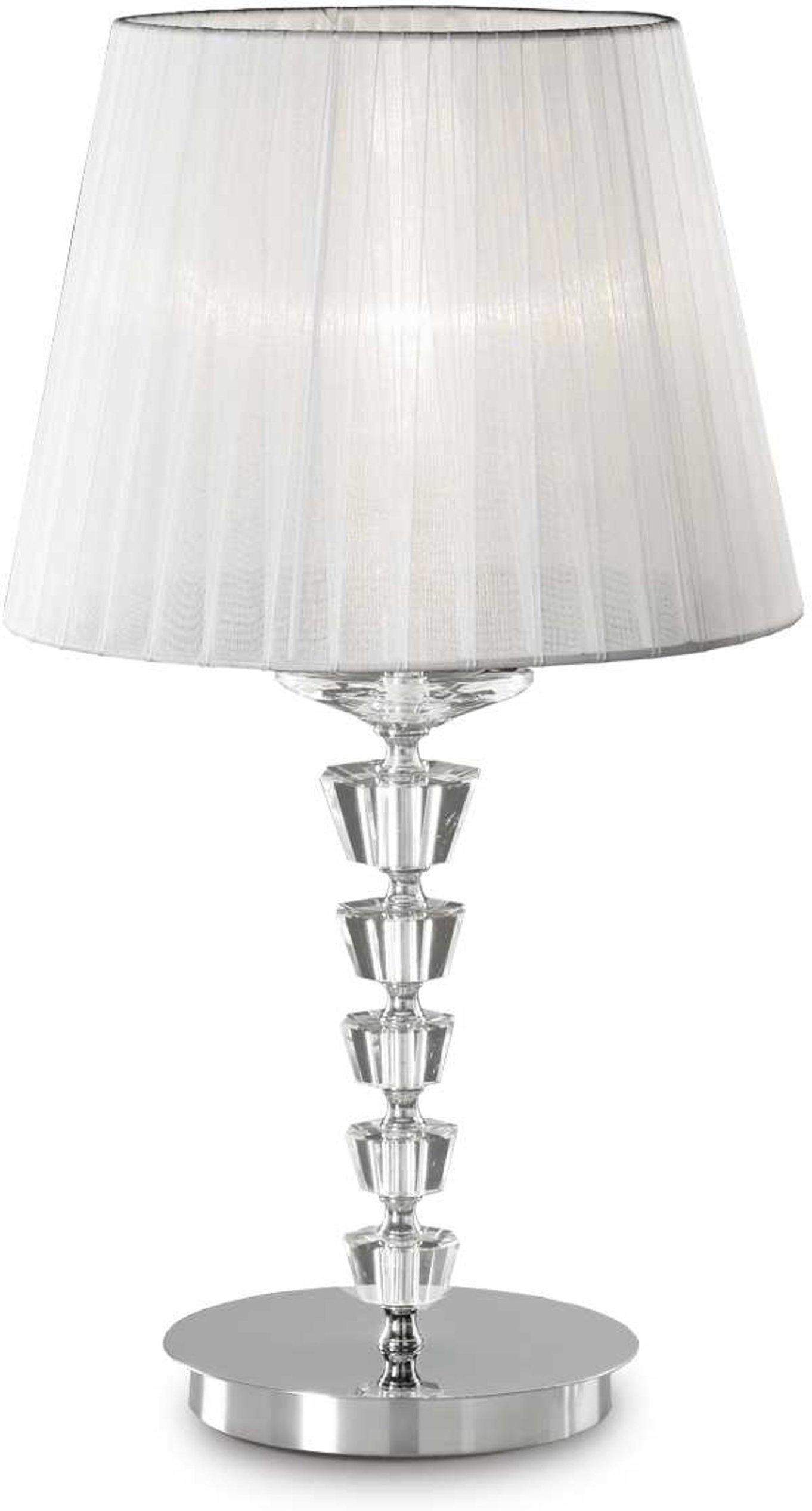 Elegant Bordlampe med Organza Skærm – Ideel til Dit Hjem