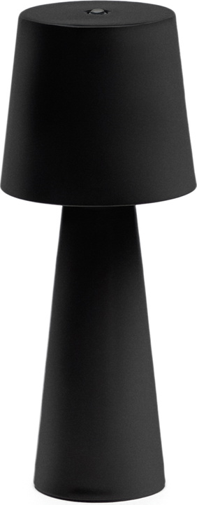 Bordlampe Kave Home Arenys Genopladelig Usb Led Metallampe Indendør Udendør Ip54 Mat Sort H25xø10 Cm