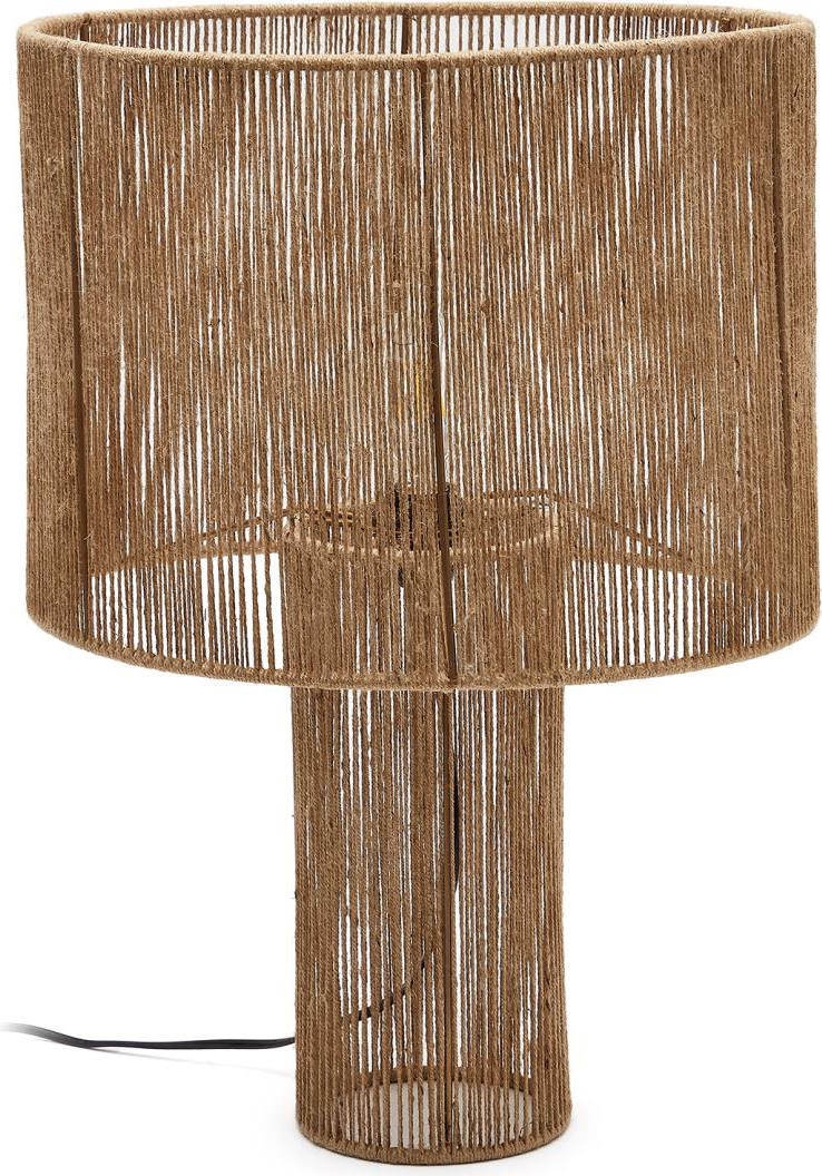 Bordlampe Kave Home Pontos - Håndlavet Rustik Jern & Jute