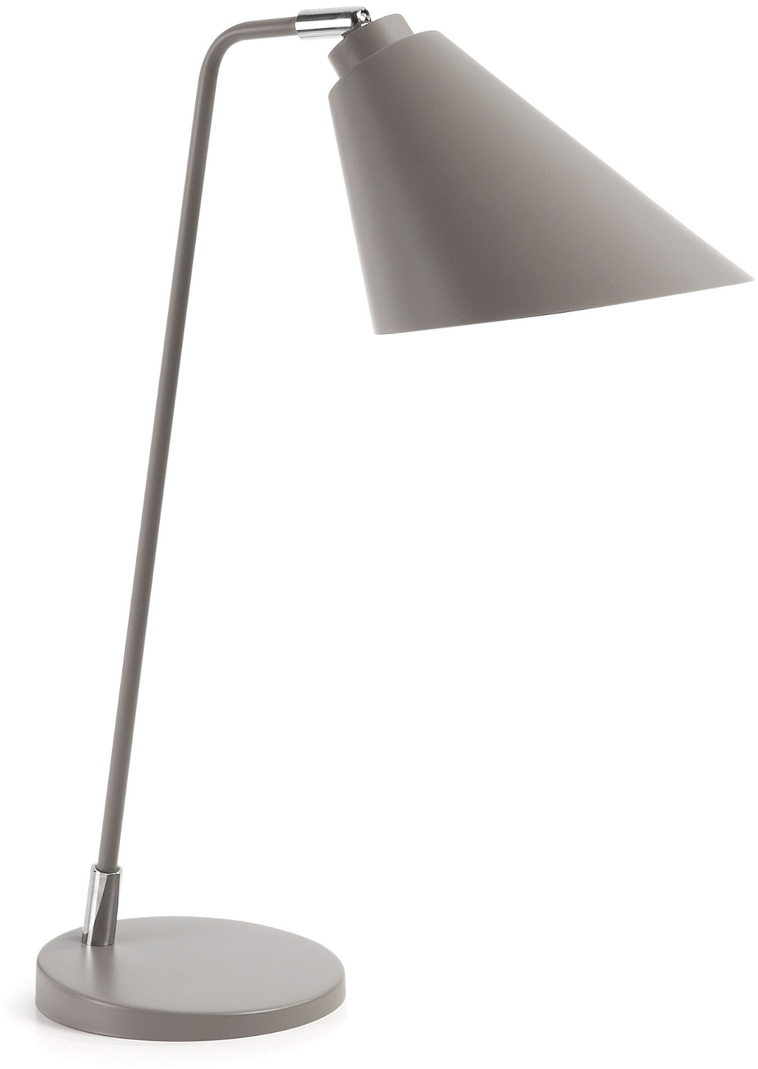 Bordlampe Kave Home Tipir   Grå Pulverlakeret Stål H47 Cm  Moderne Nordisk Belysning