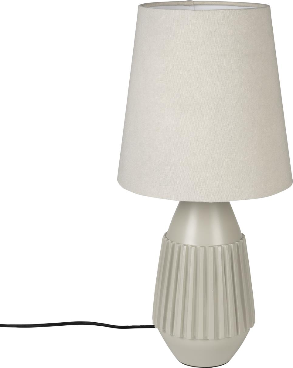Bordlampe Studio White Aysa Lysgrå Aluminium Med E27 Fatning ø25   H52 Cm