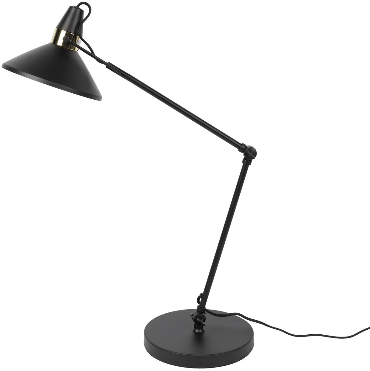 Bordlampe Studio White Jona Askegrå Stål ø22   H70 Cm Vipbar E27