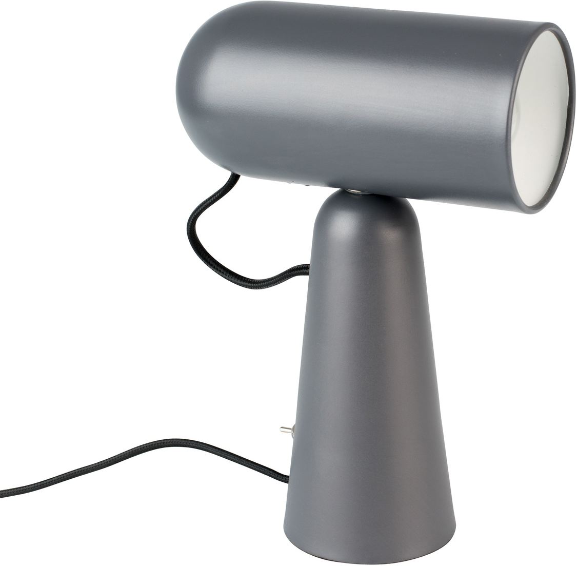 Bordlampe Studio White Vesper Indendørs   Gråt Jern Med Drejeligt Design Og E27 Fatning