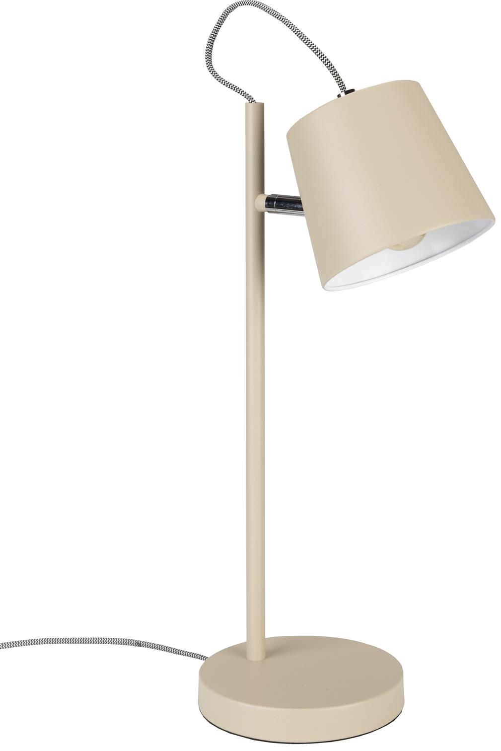 Bordlampe Zuiver Buckle Lysgrå Metal E14 H50 Cm