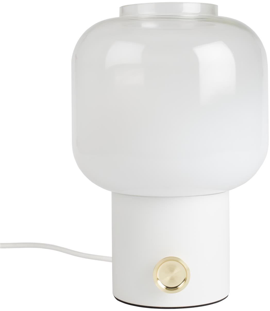Bordlampe Zuiver Moody – Offwhite Glas med Dæmper og Knap