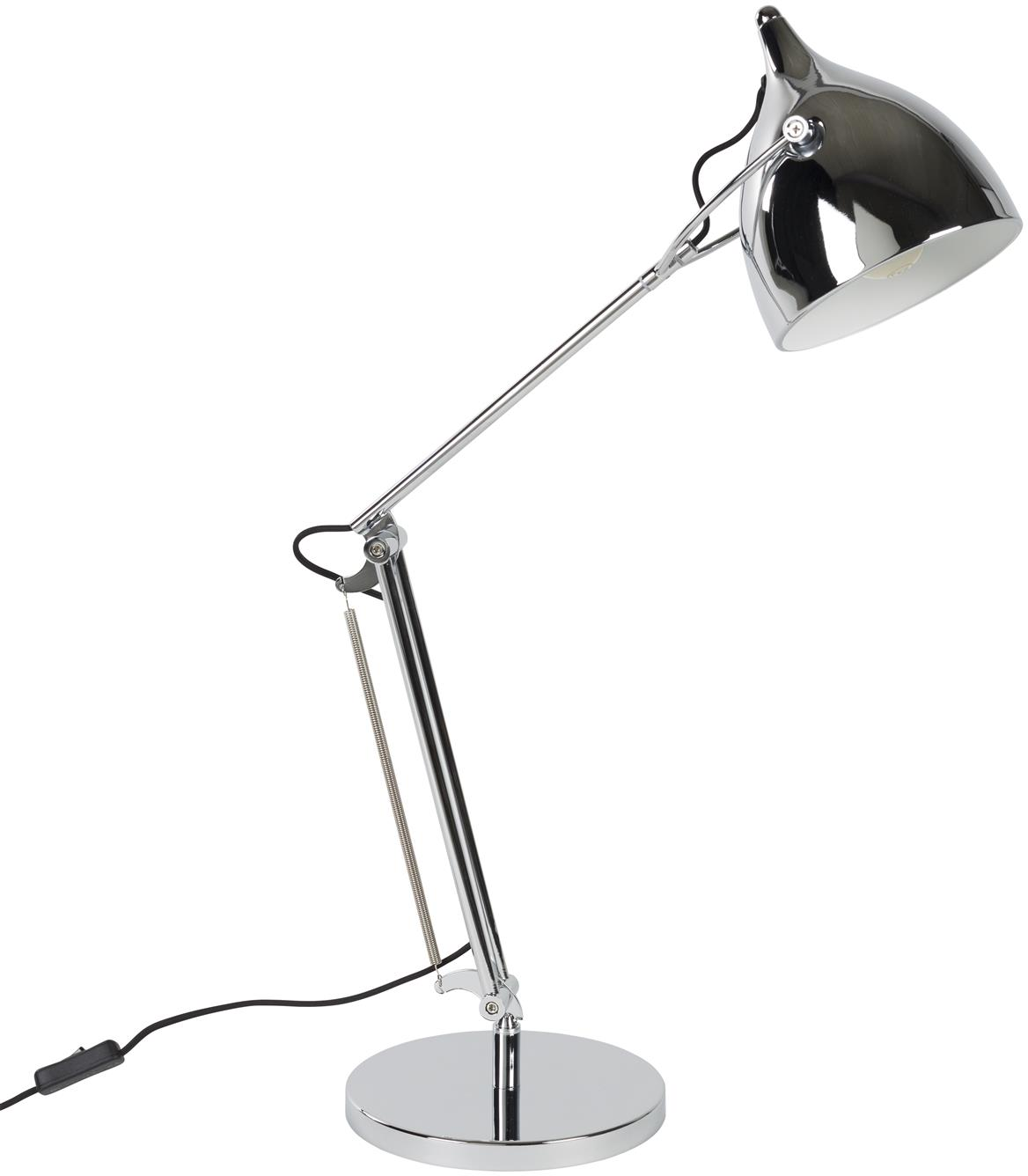 Bordlampe Zuiver Reader Læse- Og Skrivebordslampe   Sølvfarvet Jern Højdejusterbar Vipbar