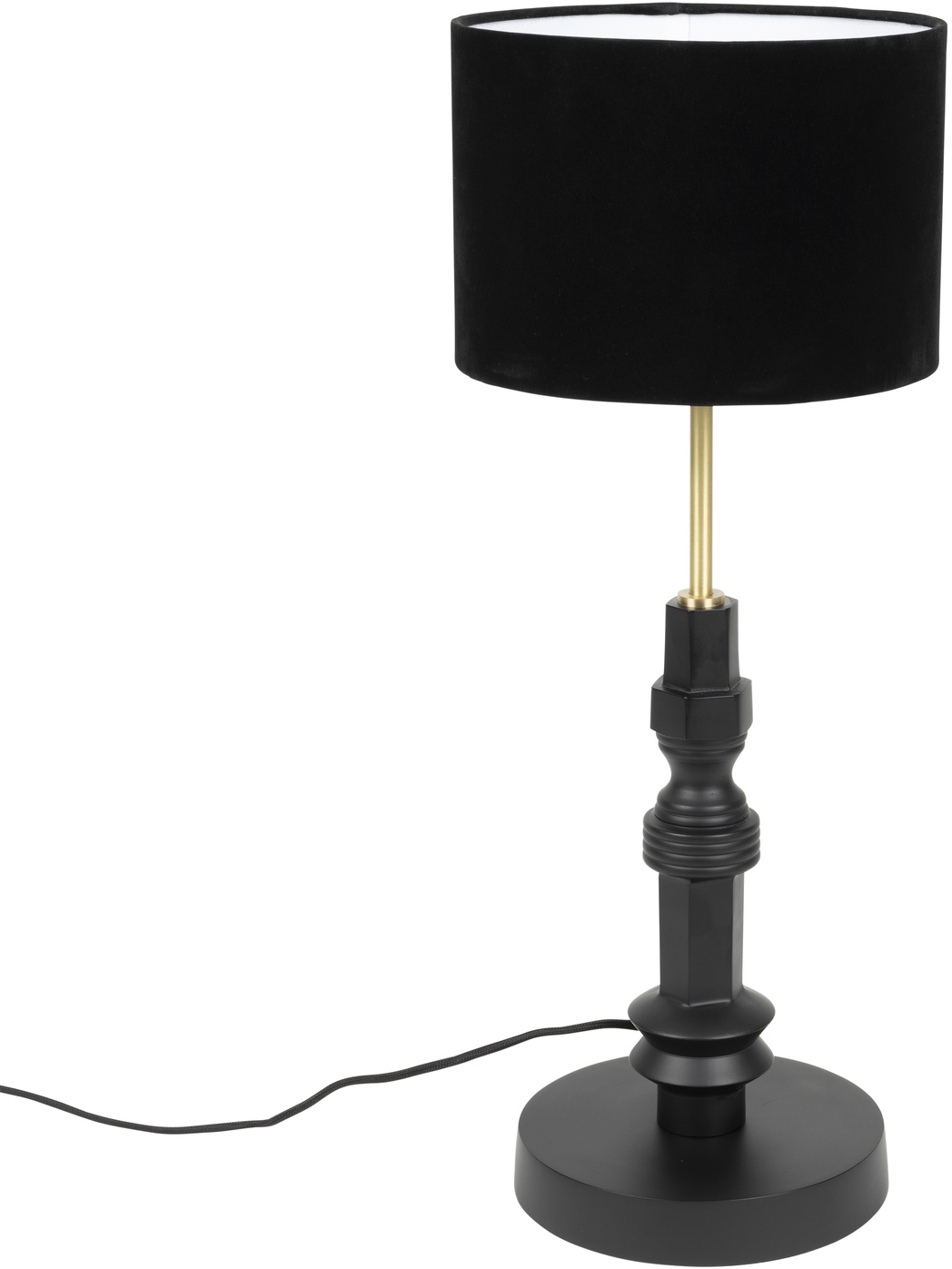 Elegant Bordlampe Zuiver Totem i Kulsort Aluminium