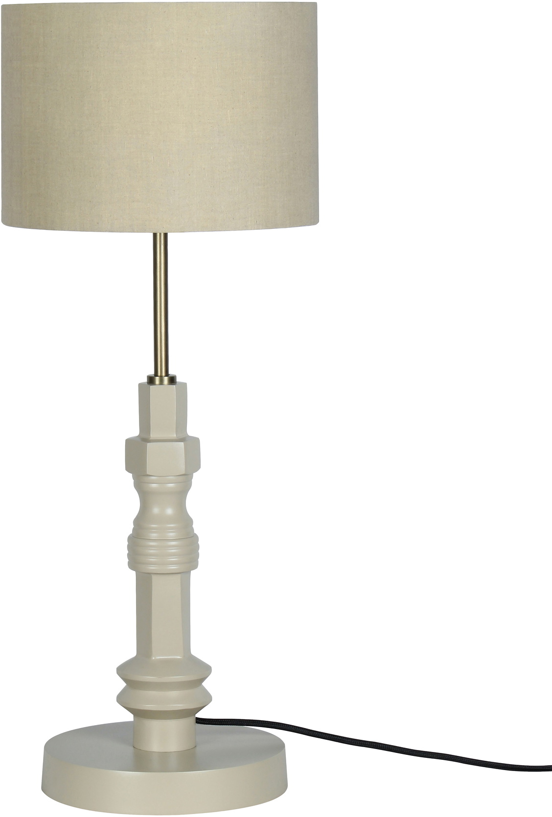 Bordlampe Zuiver Totem Lysgrå Aluminium ø26   H65 Cm Med E27 Fatning