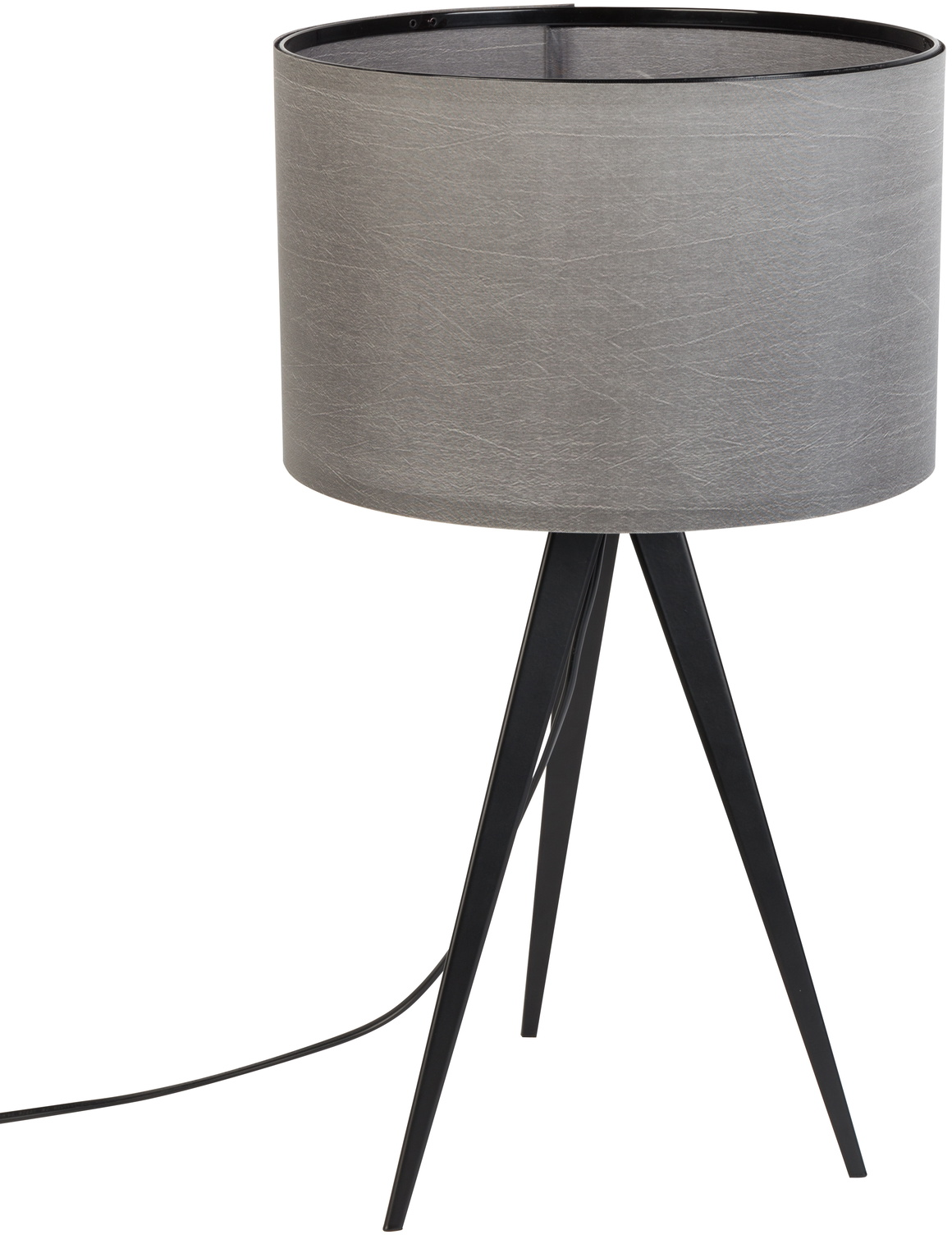 Moderne Tripod Bordlampe i Grå Jern - Ø28 cm