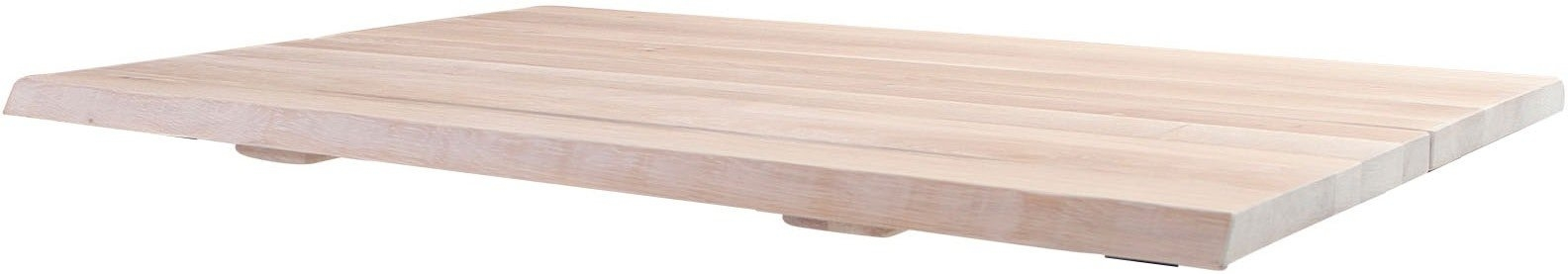 Bordplade Til Café- Og Sofabord House Of Sander Curve Hvid Egetræ 3ã 80ã 120 Cm