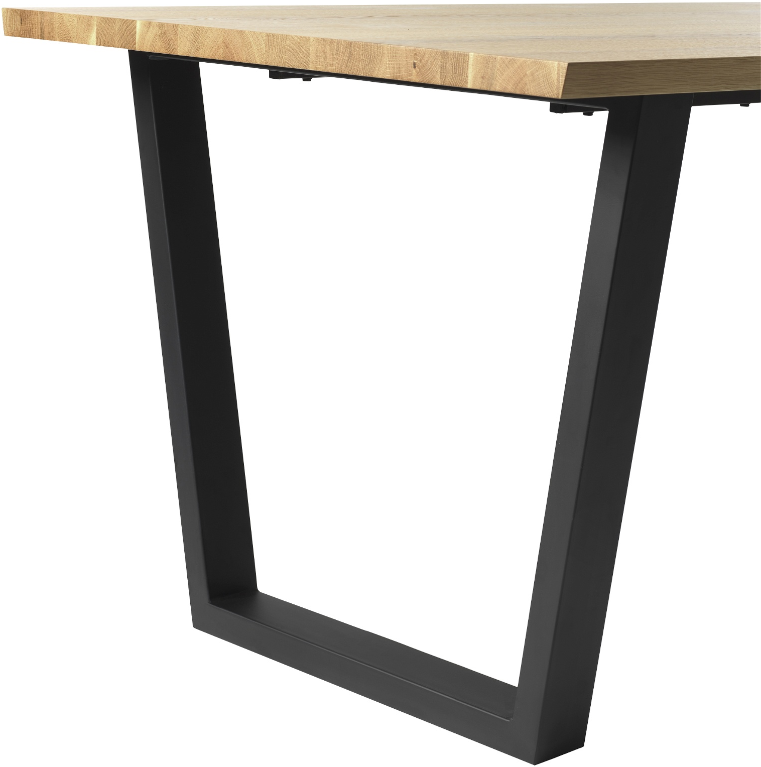 Bordstel Til Plankebord Nordique Design Reno  -formet Sort H72xb8xl82 Cm