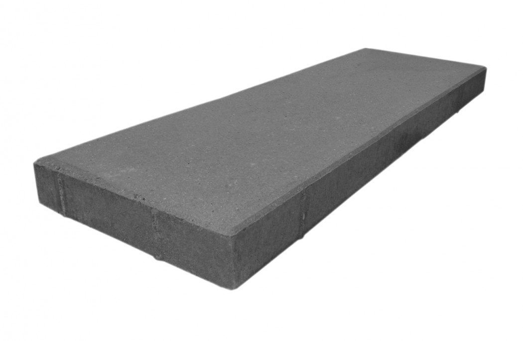 Bordurfliser 30x90x10 Sort   Koksgrå