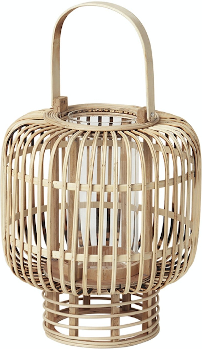 Broste Copenhagen Goran Bambuslanterne 27 cm - Elegant lys
