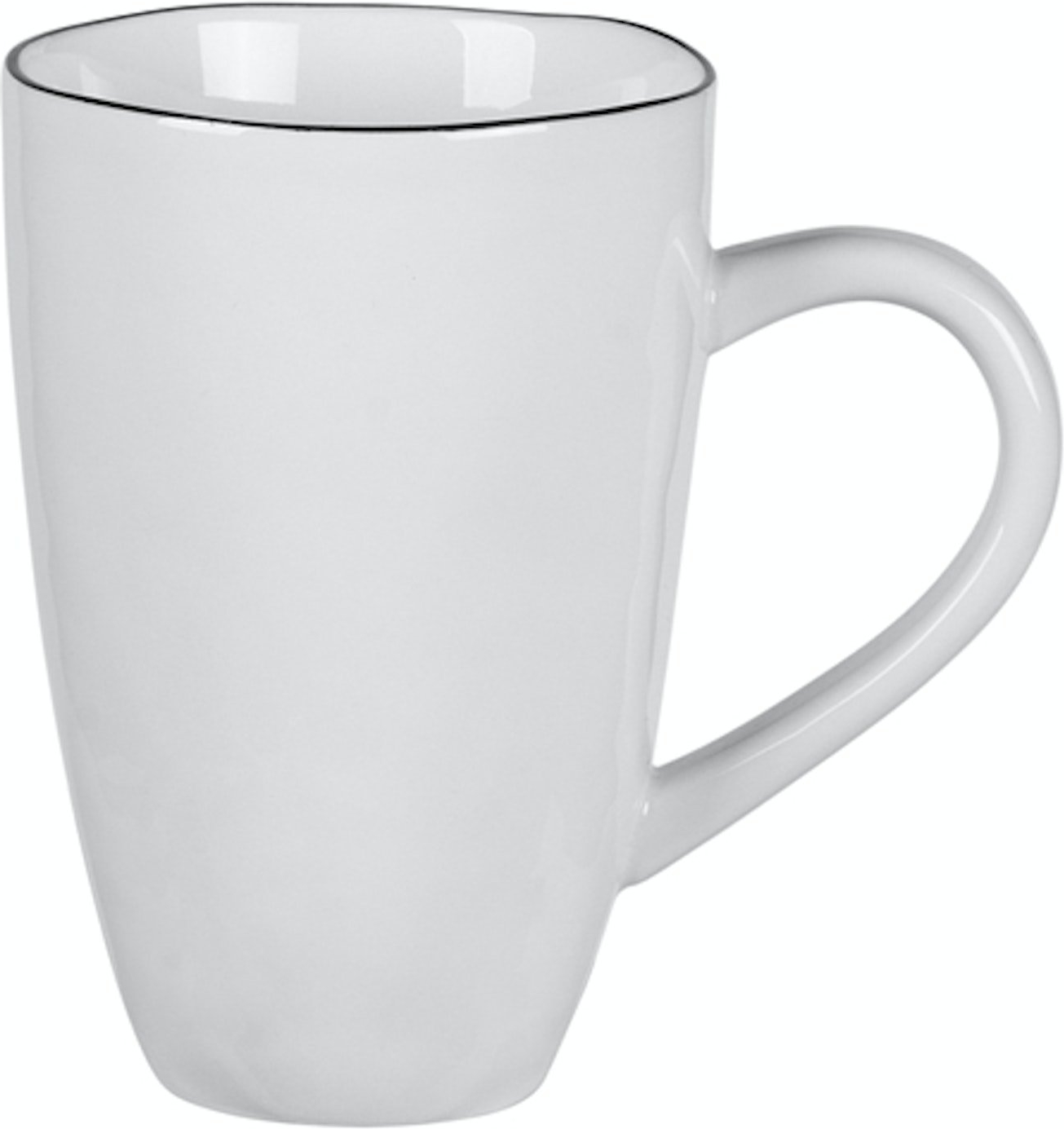 Broste Copenhagen Salt Porcelænskrus 30 Cl - Hvid/Sort