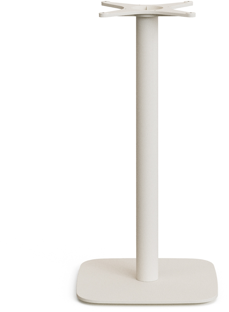Cafébordstel Kave Home Dina   Hvidt Stål H96   48   48 Cm