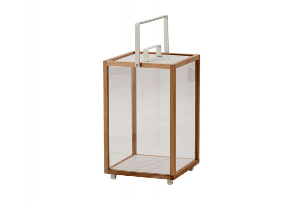 Cane-line Lighthouse Lanterne Stor White Teak