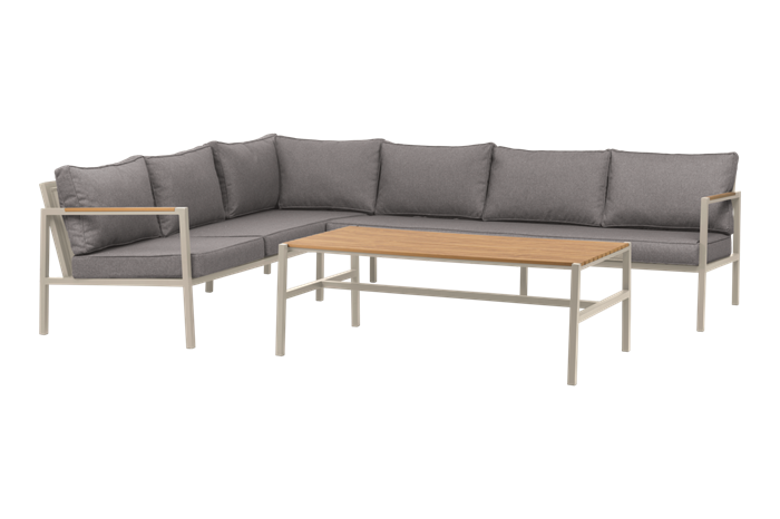 Cap Hjørnesofa Lightgrey -pers Loungemøbler Brafab Enggården Havemøbler