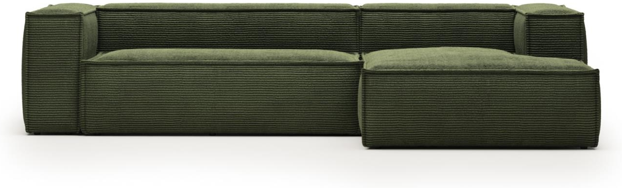 Højrevendt Chaiselong Loungesofa i Grøn Elegance - Kave Home
